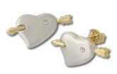 Brinco folheado a ouro com detalhe em nickel free